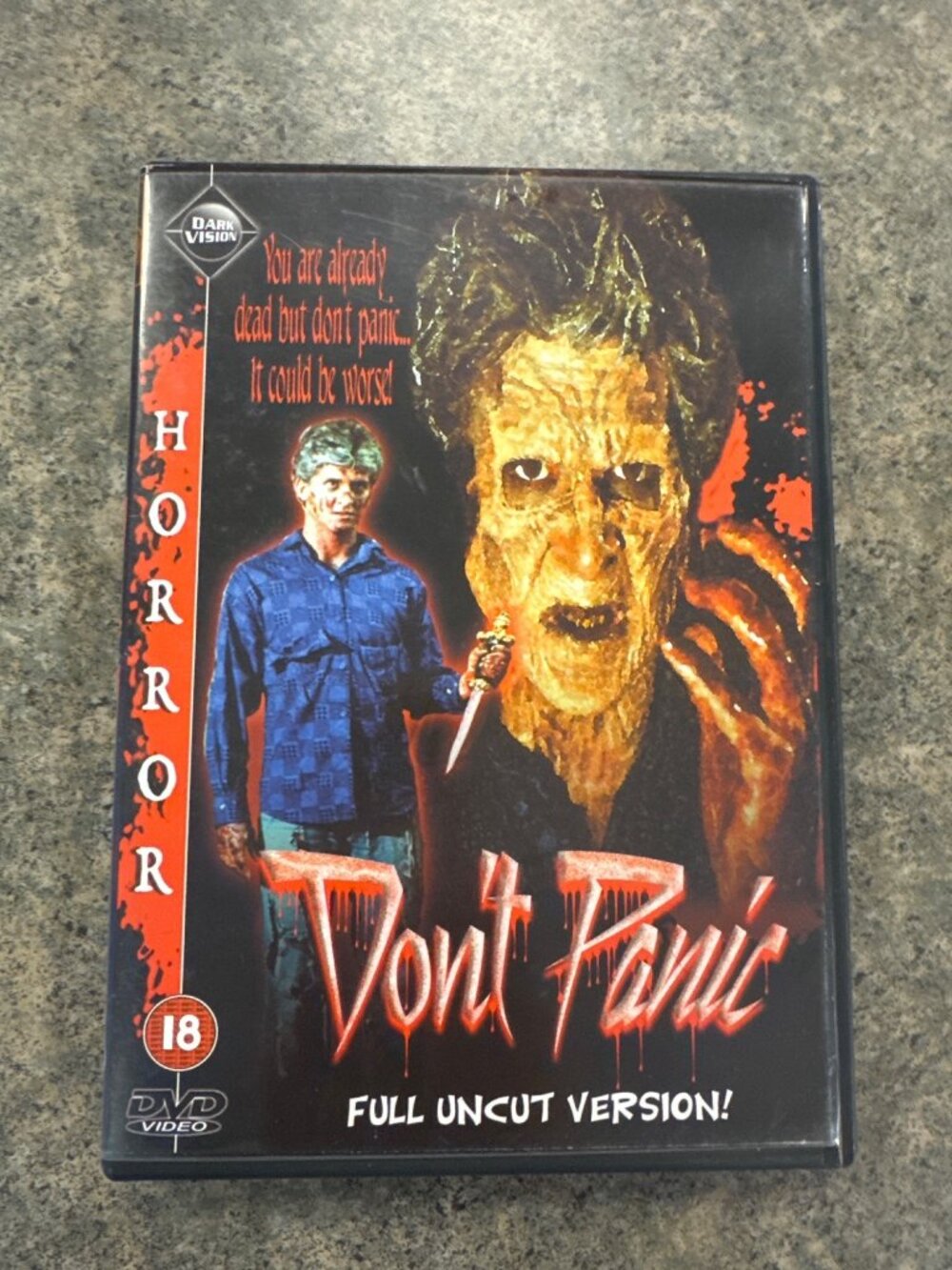 Don't Panic DVD - Full Uncut Version - Horror Movie - Region Free - 18+ Rating R